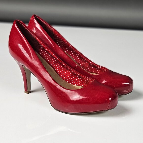 Madden Girl Red Patent Pump 7.5 - Picture 1 of 16